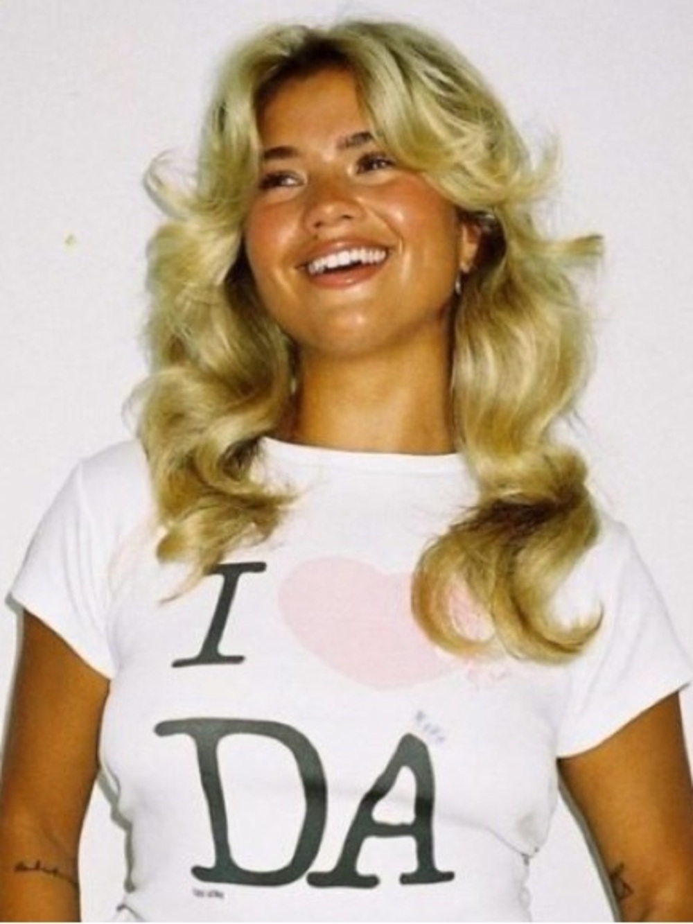 NWT White 'I ♥ DA' I love Djerf Avenue Graphic Women's Tee